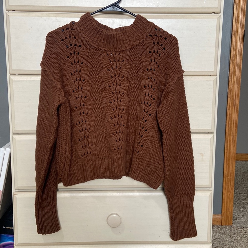 Brown Free People sweater